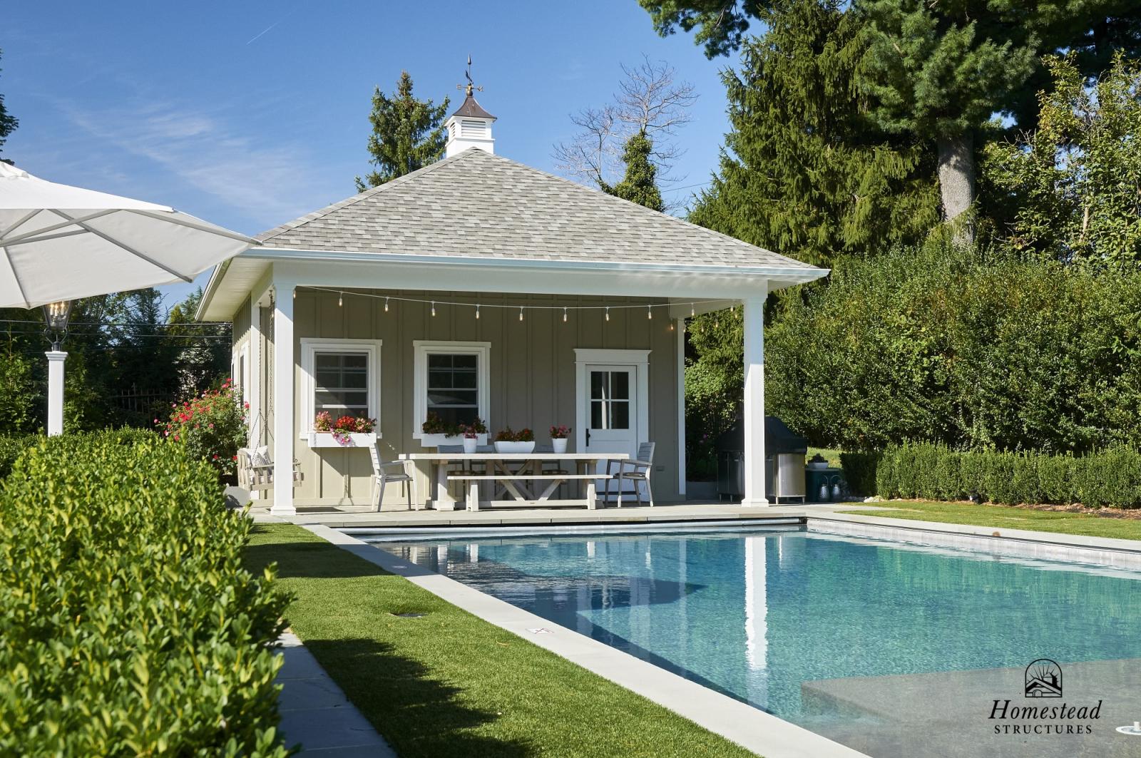 Custom Avalon Pool House Bryn Mawr, PA Homestead Structures